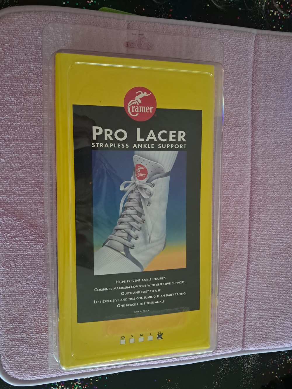 Pro Lacer Strapless Ankle Support - White by